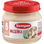 Пюре мясное SEMPER Индейка, с 6 месяцев, 80г