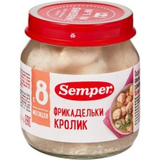 Фрикадельки мясные SEMPER Кролик, с 8 месяцев, 100г в магазинах Лента