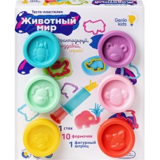 Набор для детей лепки GENIO KIDS-ART Тесто-пластилин. Животный мир Арт. TA2007 в магазинах Лента