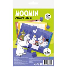 Набор игровой MOOMIN Стикер-пазлы, 3шт в магазинах Лента