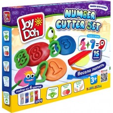 Масса для лепки JOY DOH Number cutter set Учимся считать, 4х50г в магазинах Лента