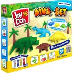 Масса для лепки JOY DOH Dino set Динозаврики, 4х50г