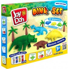 Масса для лепки JOY DOH Dino set Динозаврики, 4х50г в магазинах Лента