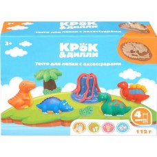 Тесто для лепки КРОК&ДИЛЛИ с аксессуарами, 12 предметов, Арт. 909995906 в магазинах Лента