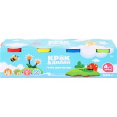 Тесто для лепки КРОК&ДИЛЛИ 4 цвета, Арт. 3516 в магазинах Лента