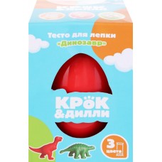 Тесто для лепки КРОК&ДИЛЛИ с аксессуарами в яйце, 6 предметов, Арт. 8901 в магазинах Лента