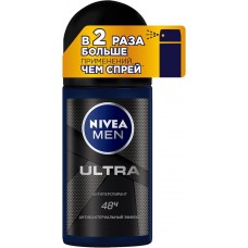 Антиперспирант роликовый мужской NIVEA Ultra, 50мл в магазинах Лента