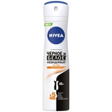 Антиперспирант-спрей женский NIVEA Черное и Белое Невидимый Extra, 150мл в магазинах Лента