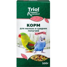 Корм для мелких и средних попугаев TRIOL Криспи-Экстра, 500г в магазинах Лента