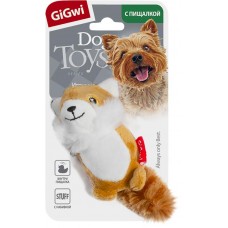 Игрушка для собак GIGWI Лисичка с двумя пищалками в магазинах Лента
