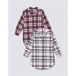 Платье домашнее женское INWIN розовый/синий в клетку, Арт. DR2