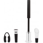 Набор аксессуаров для вина Wine Time, 4 предмета: пробка, штопор вакуум, нож для фольги, аэратор, Арт. RG-set1