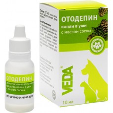Капли в уши VEDA Отодепин с маслом сосны, 10мл в магазинах Лента