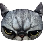 Подушка автомобильная ЛЕНТА Сердитый кот 26х22х12см 3D, Арт. IS01010