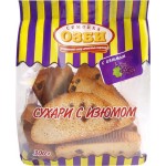 Сухари СЕМЕЙКА ОЗБИ Сдобные с изюмом, в сахарной обсыпке, 300г Сухари СЕМЕЙКА ОЗБИ Сдобные с изюмом, в сахарной обсыпке, 300г