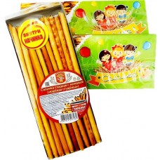 Соломка сладкая ЭЛЕКТРОСТАЛЬХЛЕБ с начинкой вареная сгущенка, 150г в магазинах Лента