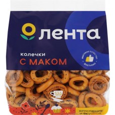 Колечки ЛЕНТА с маком, 200г в магазинах Лента