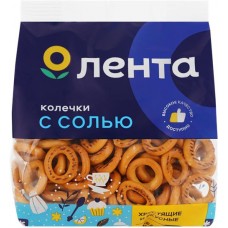 Колечки ЛЕНТА с солью, 200г в магазинах Лента