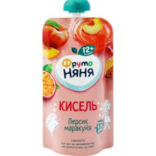 Кисель фруктовый ФРУТОНЯНЯ Персик и маракуйя, с 12 месяцев, 130мл в магазинах Лента