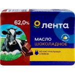 Масло сливочное ЛЕНТА Шоколадное 62%, без змж, 180г