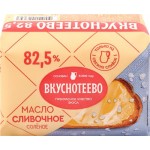 Масло сливочное ВКУСНОТЕЕВО Традиционное соленое 82,5%, без змж, 180г
