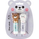 Клей-карандаш MESHU Animals с топпером, в ассортименте, 8г, 2шт Клей-карандаш MESHU Animals с топпером, в ассортименте, 8г, 2шт