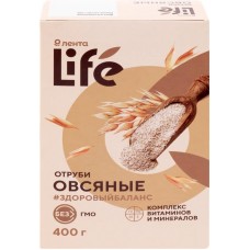 Отруби овсяные ЛЕНТА LIFE, 400г в магазинах Лента