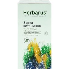 Напиток чайный HERBARUS Заряд витаминов, 24пак в магазинах Лента