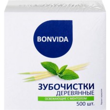 Зубочистки деревянные BONVIDA, 500шт в магазинах Лента Зубочистки деревянные BONVIDA, 500шт в магазинах Лента