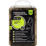 Зубочистки с нитью D.I.E.S. Black edition с маслом мяты, 30шт Зубочистки с нитью D.I.E.S. Black edition с маслом мяты, 30шт