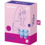 Менструальные чаши SATISFYER Feel confident голубой, 2шт Менструальные чаши SATISFYER Feel confident голубой, 2шт