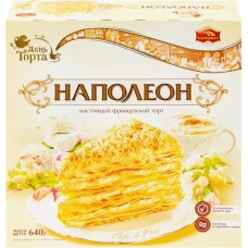 Торт ЧЕРЕМУШКИ День торта Наполеон, 640г в магазинах Лента Торт ЧЕРЕМУШКИ День торта Наполеон, 640г в магазинах Лента