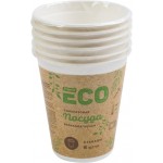 Стакан одноразовый ЛЕНТА ECO 260мл, биоразлагаемый, 6шт