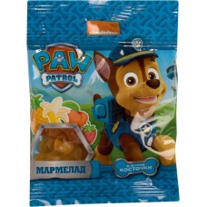 Мармелад жевательный КОНФИТРЕЙД Jelly bar Щенячий Патруль со вкусом апельсина, банана, персика, яблока, 25г в магазинах Лента