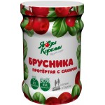 Брусника ЯГОДЫ КАРЕЛИИ протертая с сахаром, 280г Брусника ЯГОДЫ КАРЕЛИИ протертая с сахаром, 280г