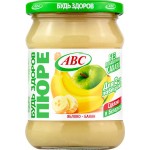 Пюре фруктовое ABC Будь здоров Яблоко-банан, без сахара, 450г
