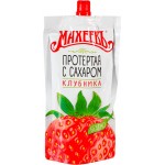 Клубника МАХЕЕВЪ протертая с сахаром, 300г