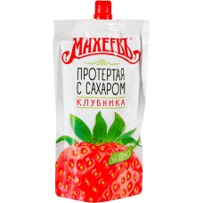 Клубника МАХЕЕВЪ протертая с сахаром, 300г в магазинах Лента