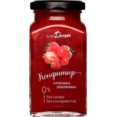 Конфитюр SLIMDREAM Клубника-земляника, без сахара, 300г в магазинах Лента