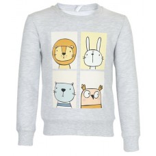 Толстовка для девочки INWIN р. 122–128см, серая, Арт. FD028 в магазинах Лента