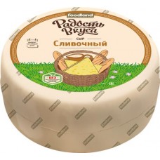 Сыр РАДОСТЬ ВКУСА Сливочный 45%, без змж, весовой в магазинах Лента