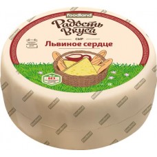Сыр РАДОСТЬ ВКУСА Львиное сердце 45%, без змж, весовой в магазинах Лента