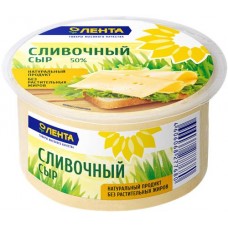 Сыр ЛЕНТА Сливочный 50%, без змж, 400г в магазинах Лента