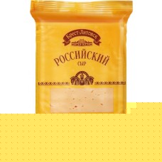 Сыр БРЕСТ-ЛИТОВСК Российский 50%, без змж, 200г в магазинах Лента