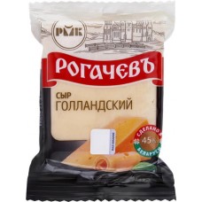 Сыр РОГАЧЕВЪ Голландский 45%, без змж, 200г в магазинах Лента