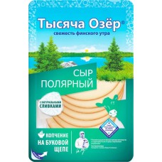 Сыр плавленый копченый ТЫСЯЧА ОЗЕР Полярный Колбасный 40%, нарезка, без змж, 120г в магазинах Лента
