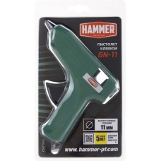 Пистолет клеевой HAMMER GN-11 40Вт, стержни 11мм в магазинах Лента