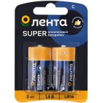Элемент питания ЛЕНТА LR14 Арт. ALLR142, 2шт