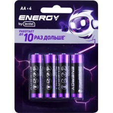 Элемент питания ENERGY BY LENTEL Alkaline battery, Арт. AA LR6-4B в магазинах Лента