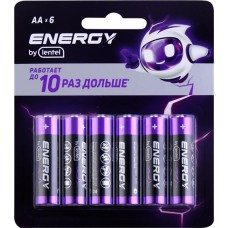 Элемент питания ENERGY BY LENTEL Alkaline battery, Арт. AA LR6-6B в магазинах Лента